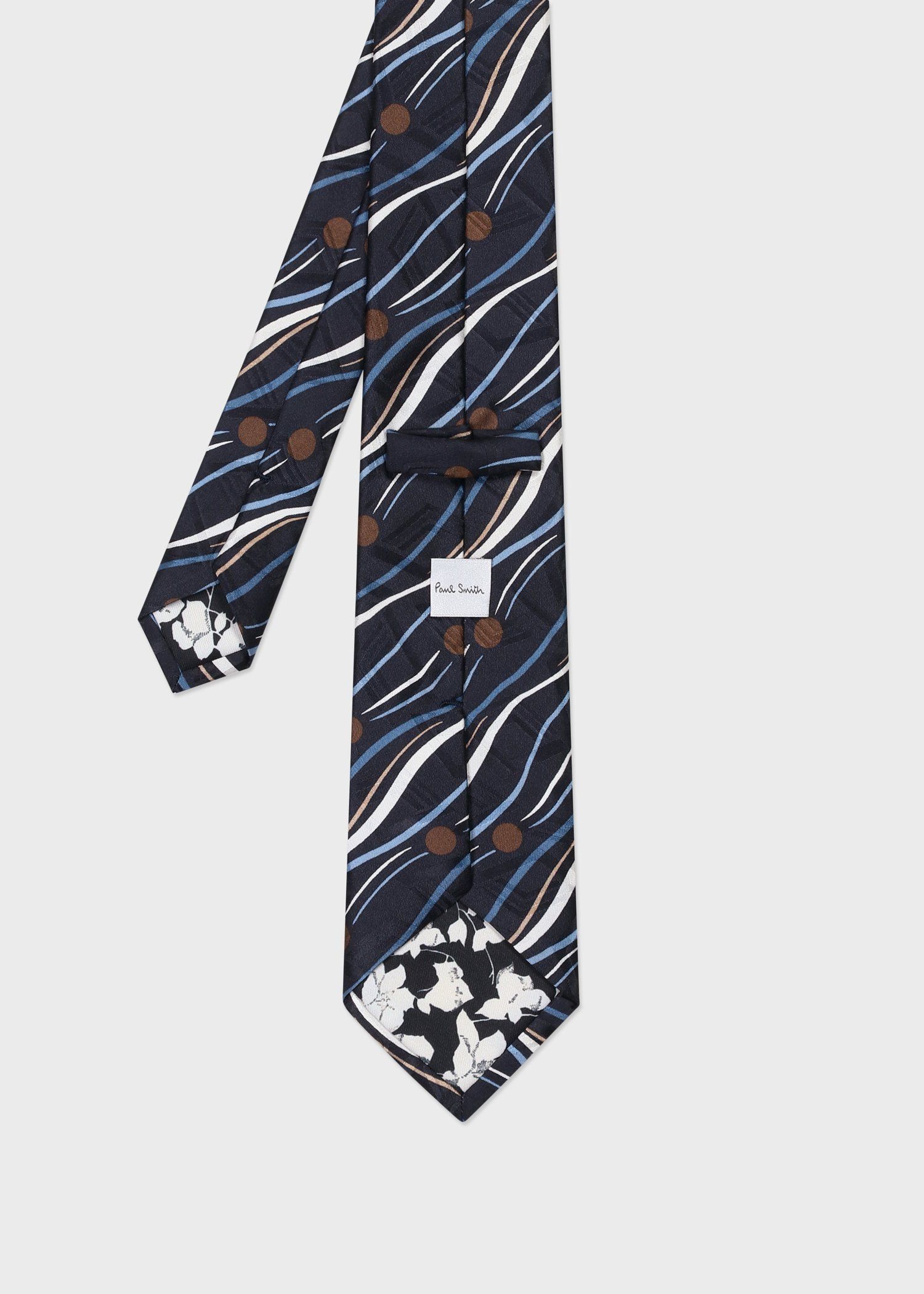 ウェーブストライプ ドット タイ