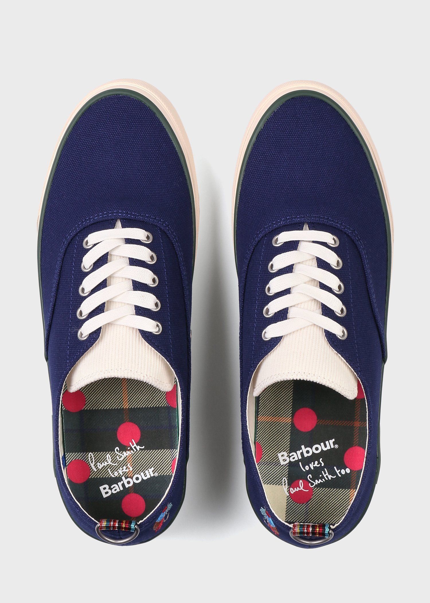 Paul Smith Loves Barbour キャンバススニーカー