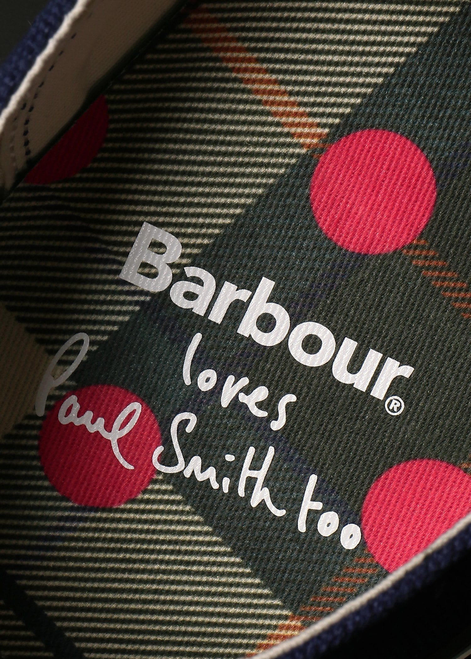 Paul Smith Loves Barbour キャンバススニーカー