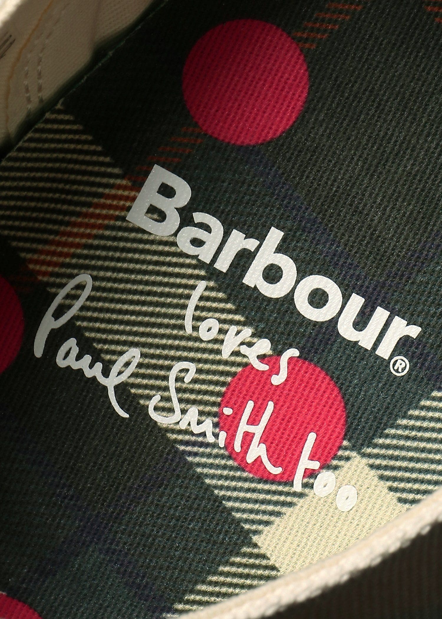 Paul Smith Loves Barbour キャンバススニーカー