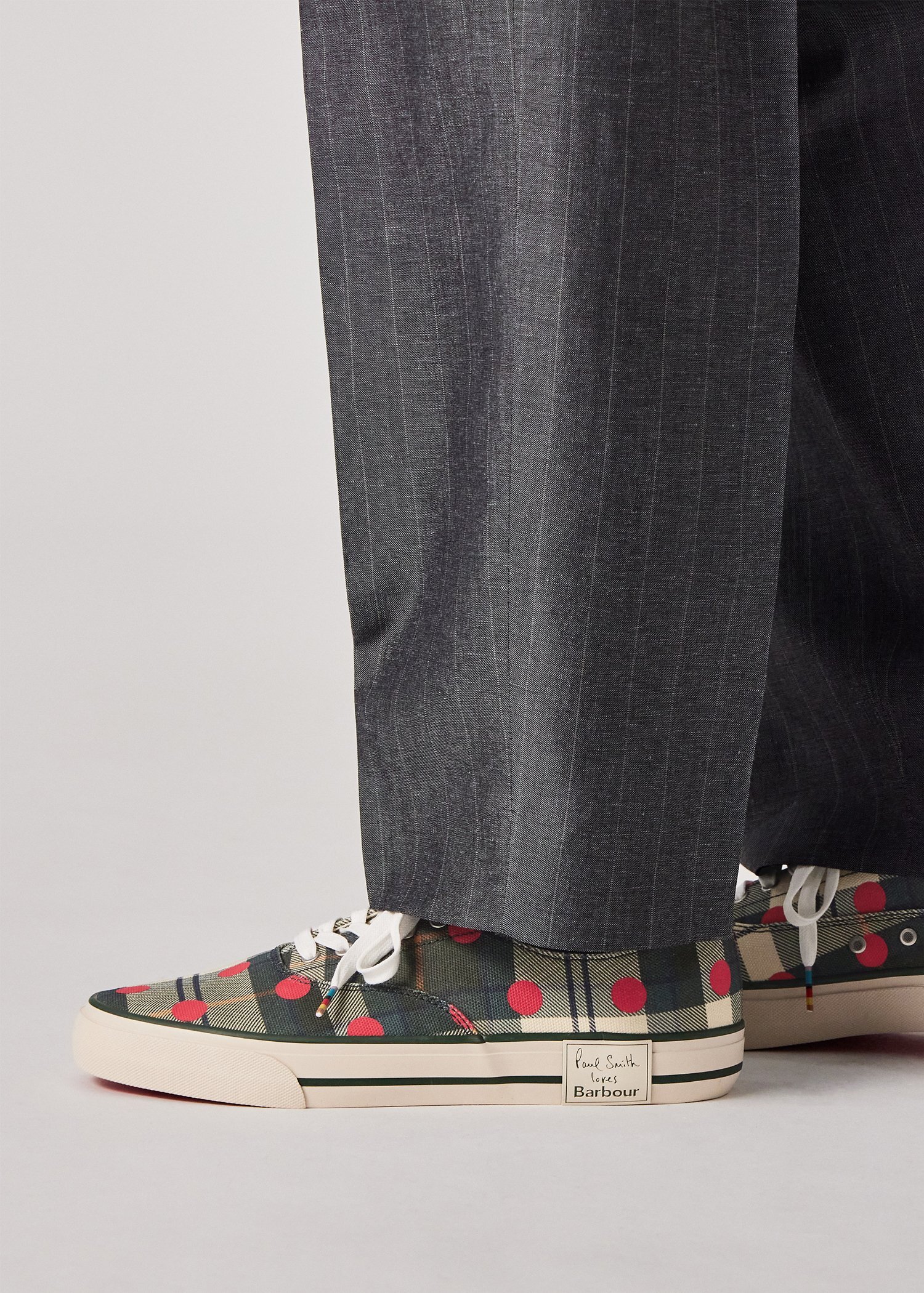 Paul Smith Loves Barbour キャンバススニーカー