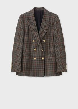 ウィメンズ クラシックガンクラブチェック ダブルジャケット