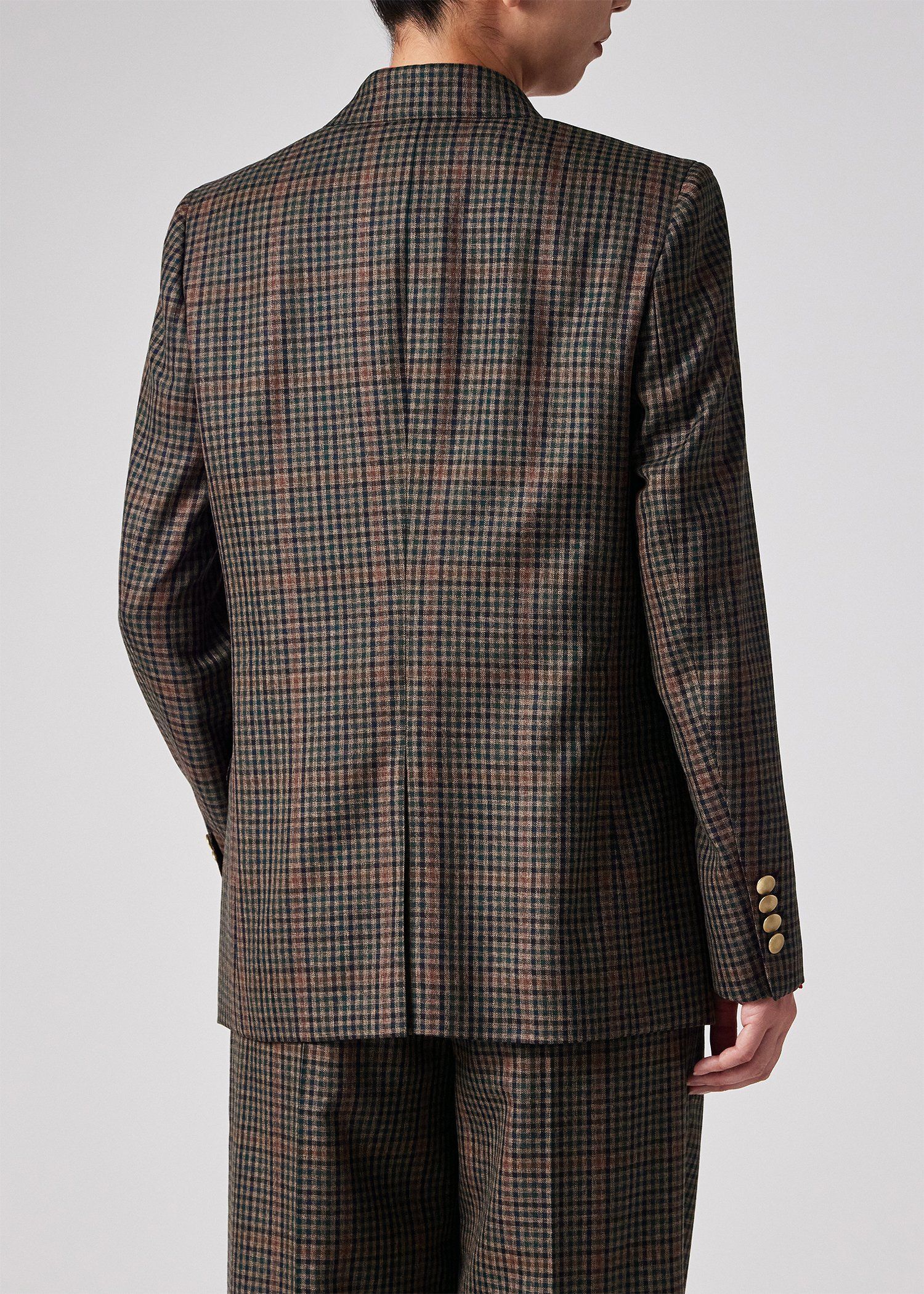 ウィメンズ クラシックガンクラブチェック ダブルジャケット