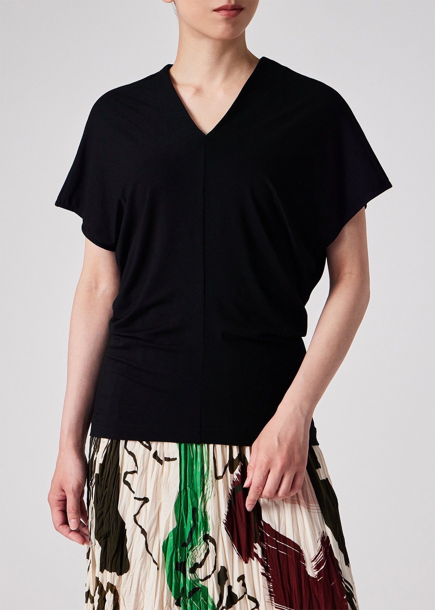 ウィメンズ ベア天竺 Vネックカットソー