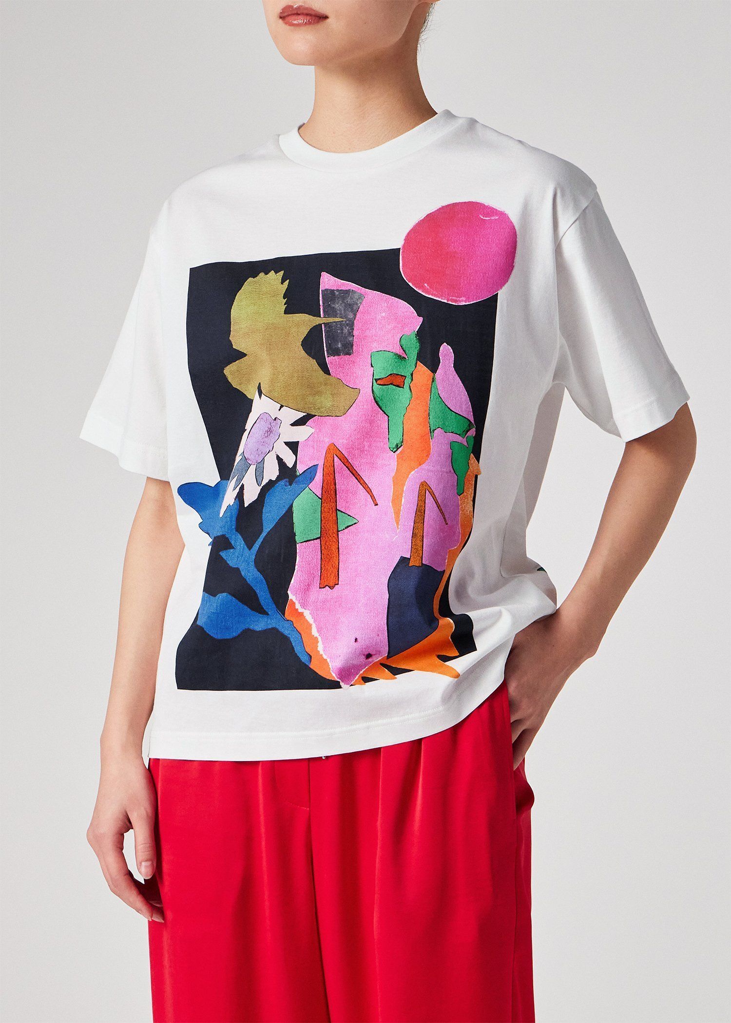 ウィメンズ "River Collage" 半袖Tシャツ