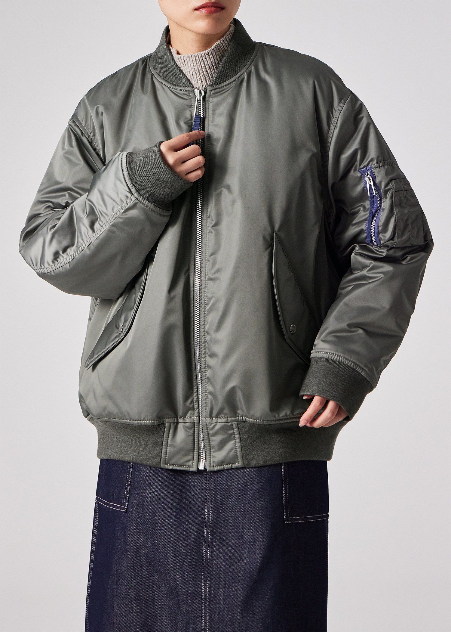 ウィメンズ オーバーサイジング MA-1 ブルゾン