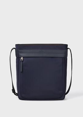 ナイロンブライトストライプトリム ショルダーバッグ