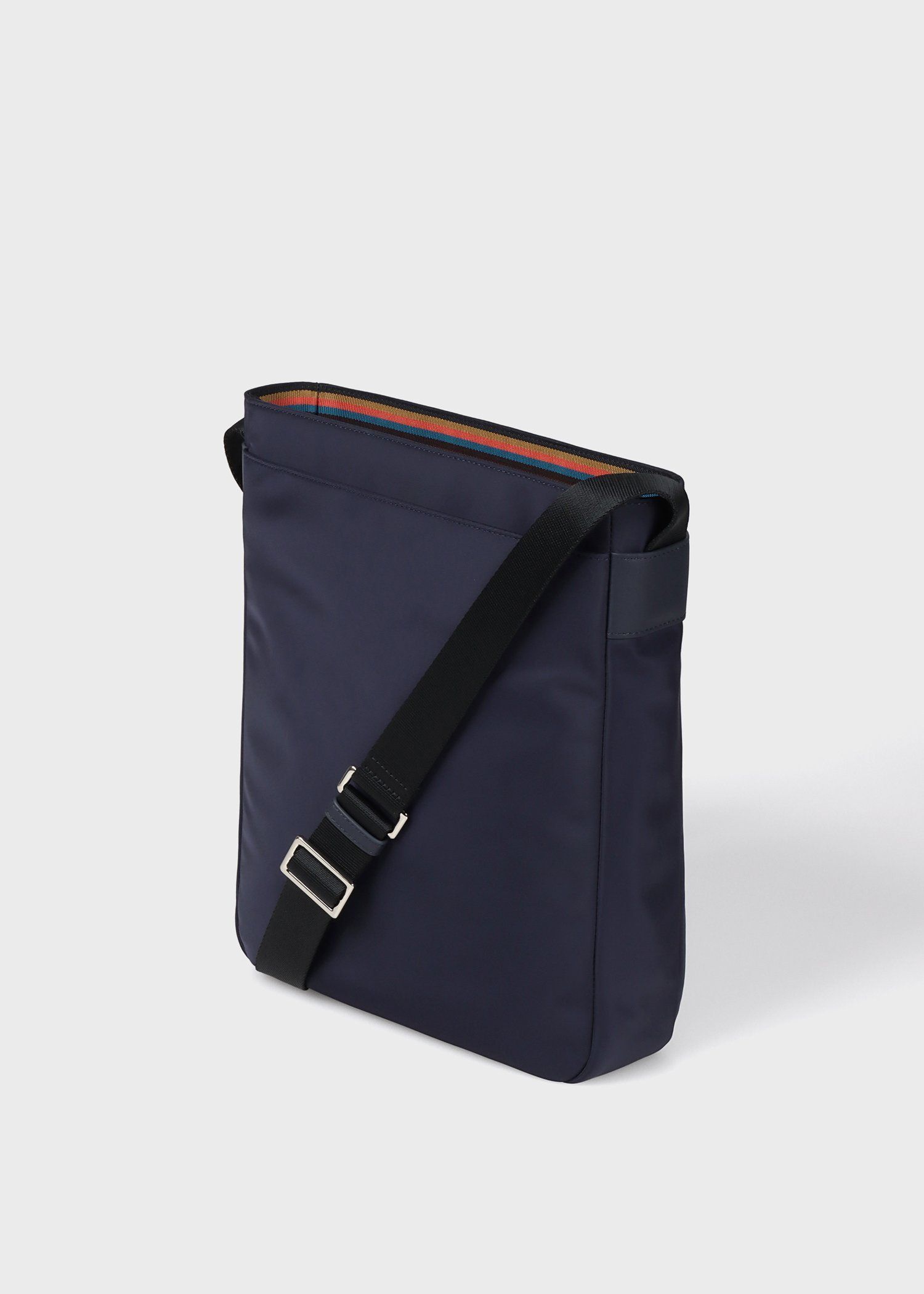 ナイロンブライトストライプトリム ショルダーバッグ