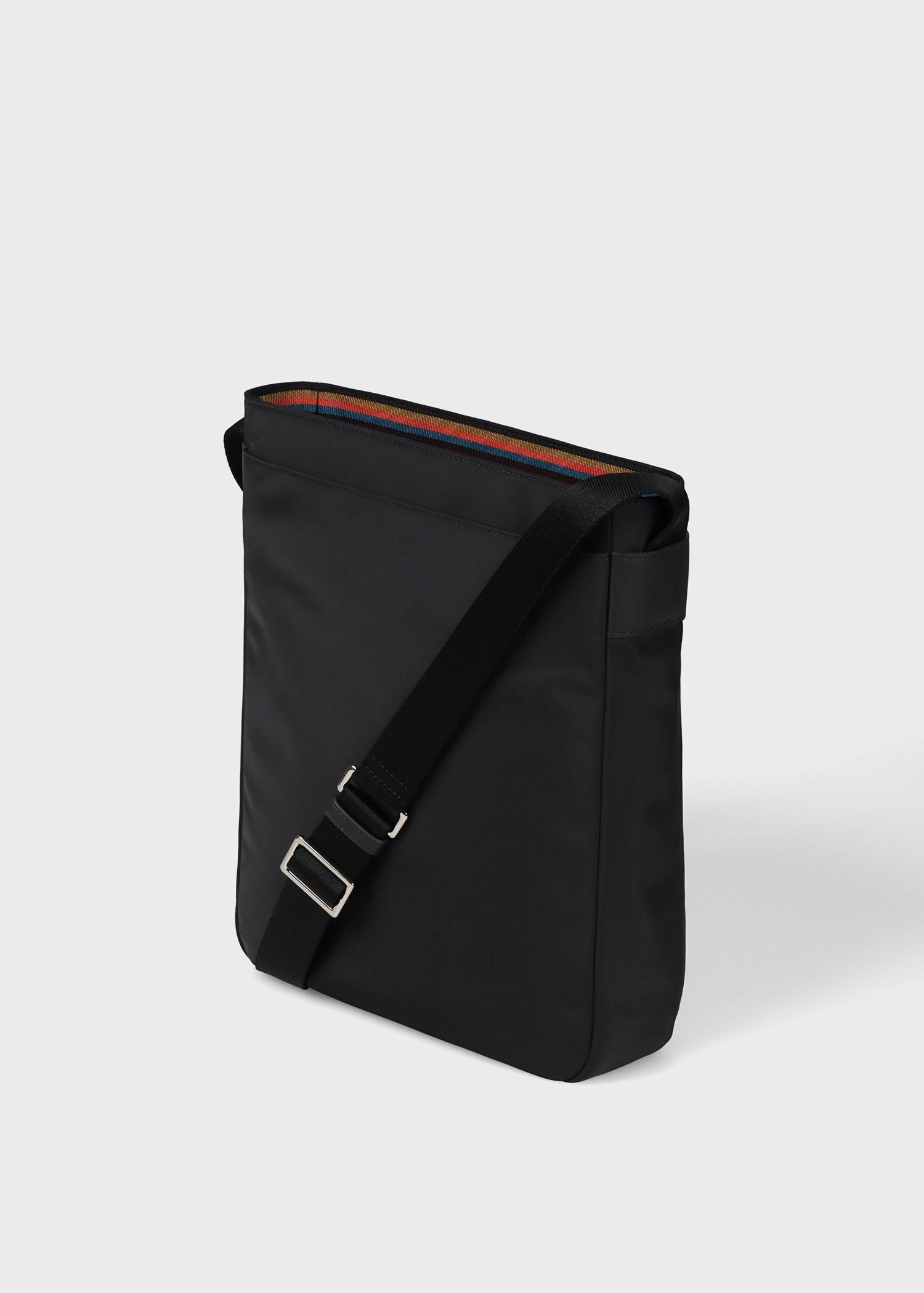 ナイロンブライトストライプトリム ショルダーバッグ