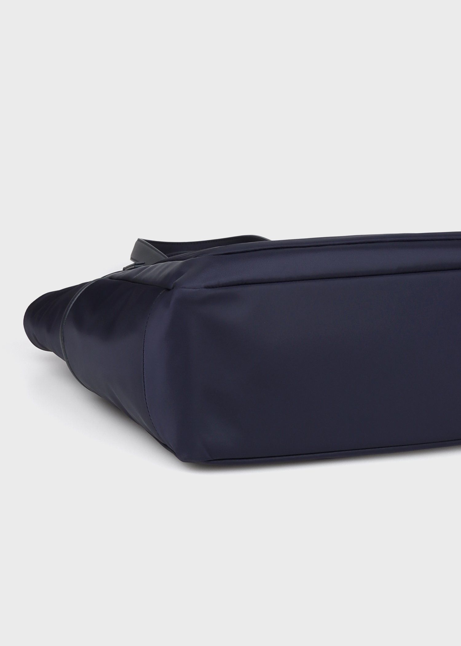 ナイロンブライトストライプトリム トートバッグ