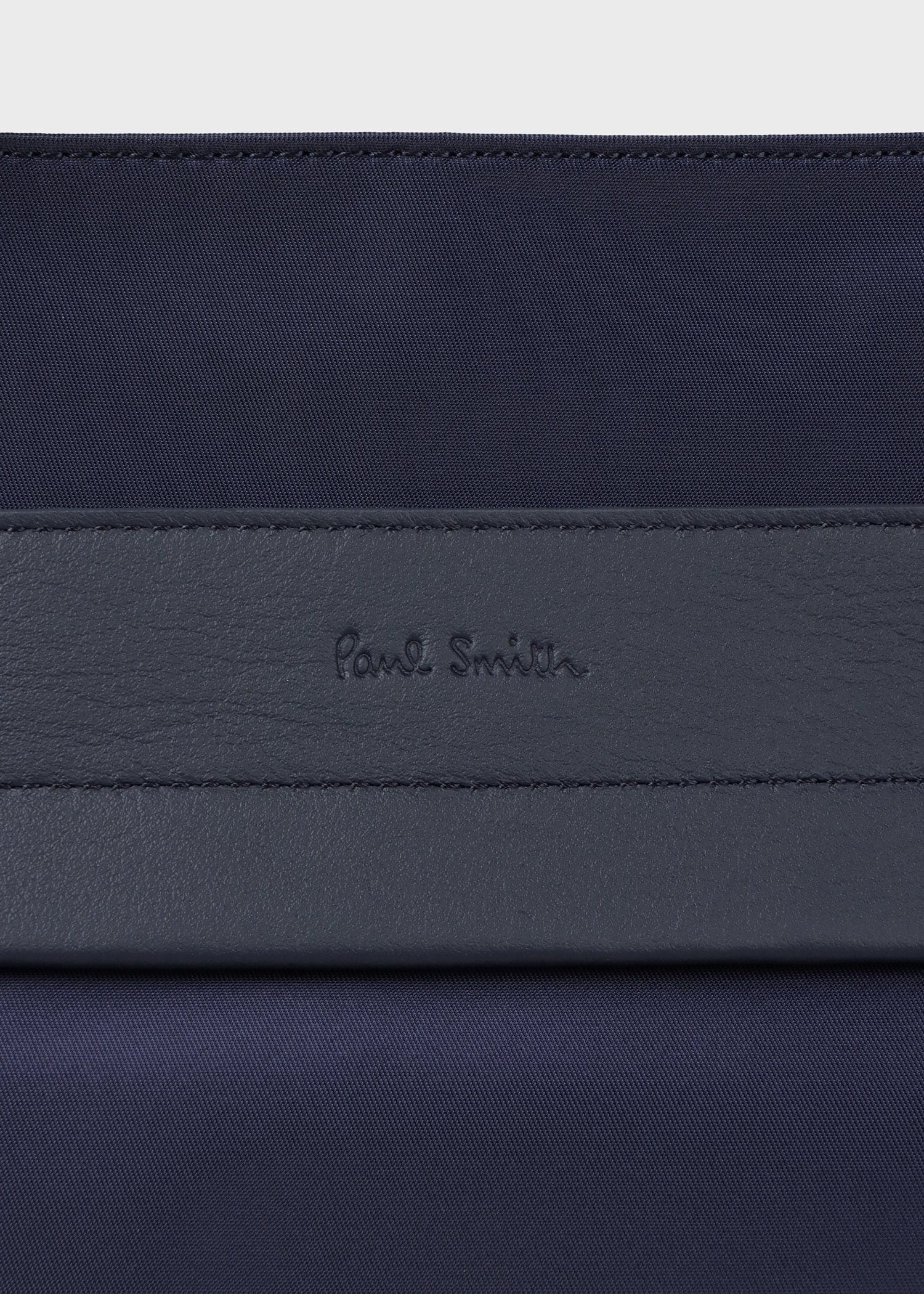 ナイロンブライトストライプトリム トートバッグ