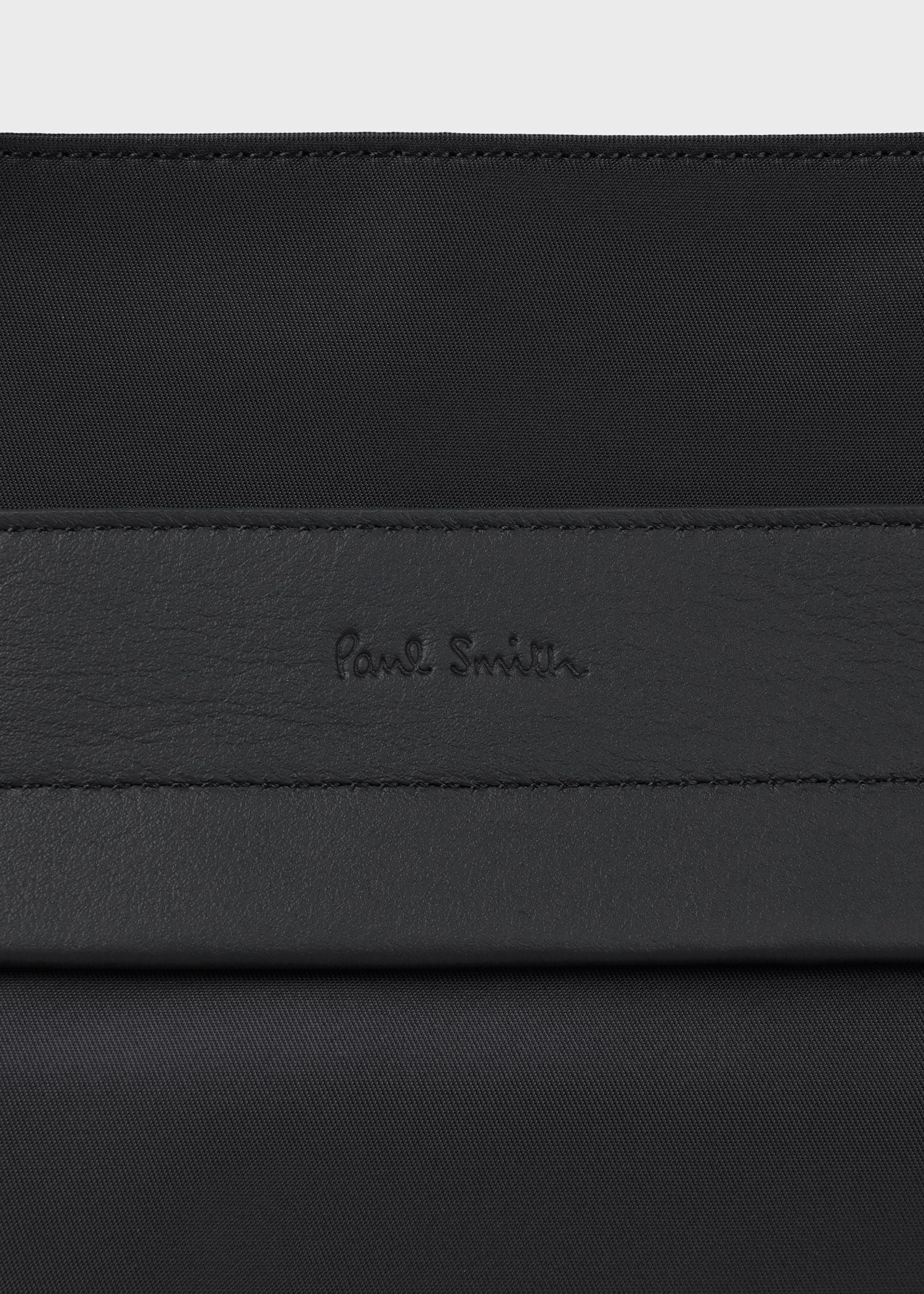 ナイロンブライトストライプトリム トートバッグ