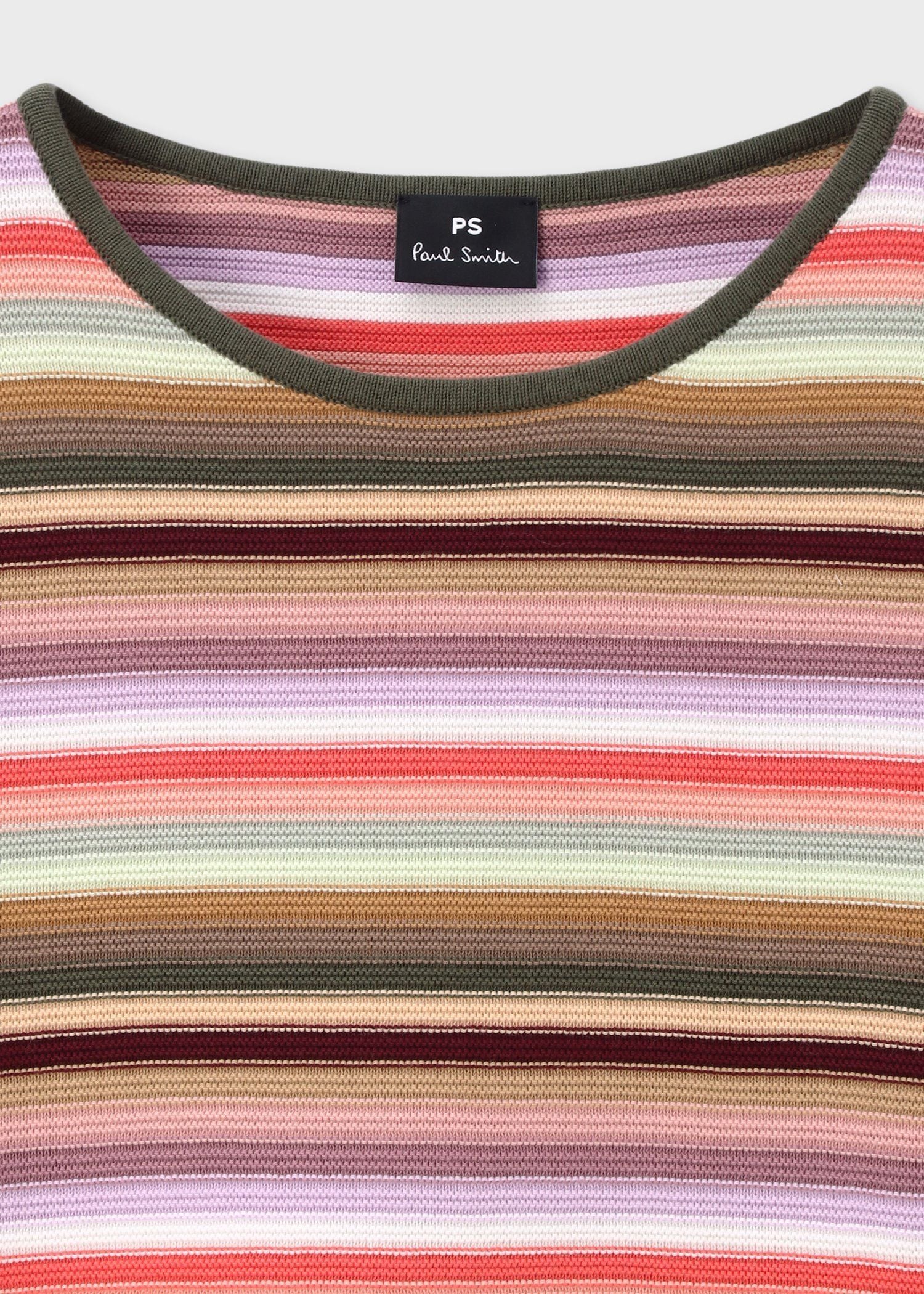 専用★カシミヤ100%✨Paul Smith ポールスミス　マルチカラーボーダー マルチカラーボーダー クルーネックニット（162404804Z