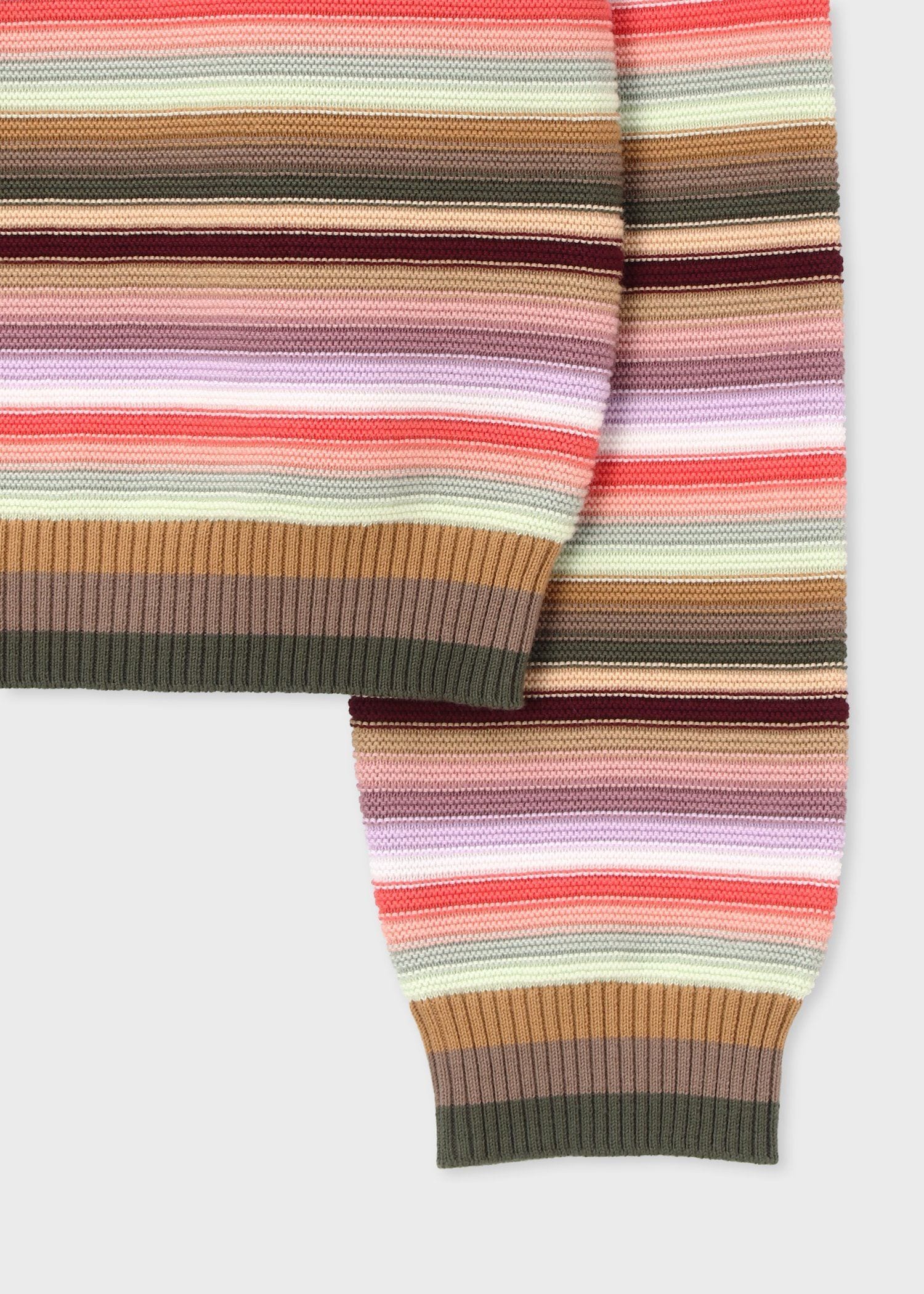 専用★カシミヤ100%✨Paul Smith ポールスミス　マルチカラーボーダー マルチカラーボーダー クルーネックニット（162404804Z