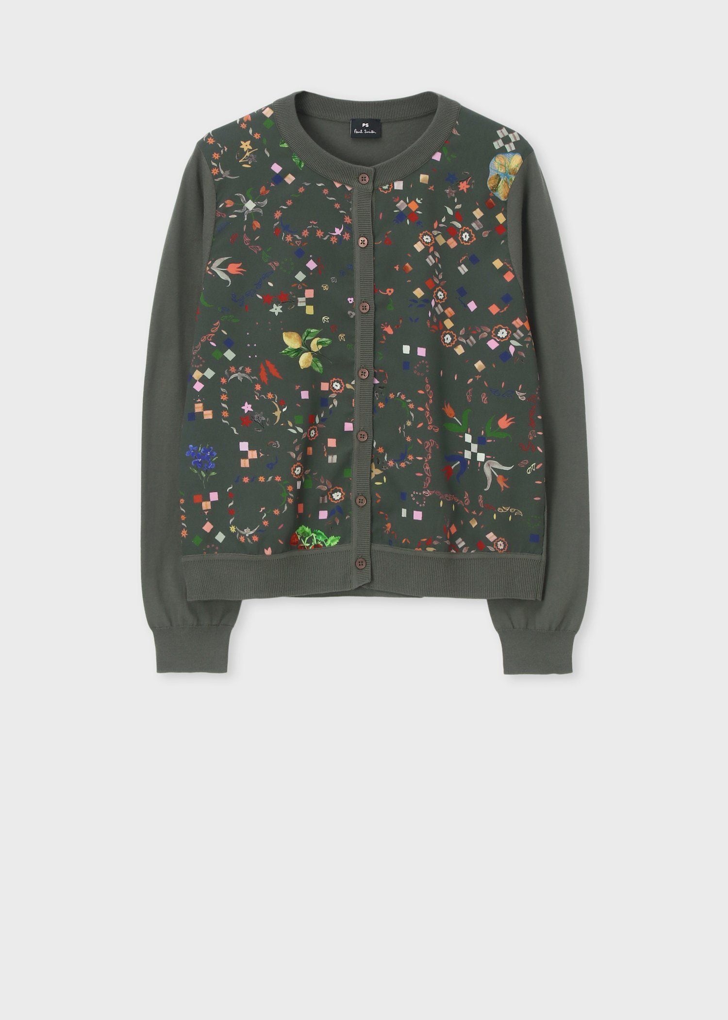 ウィメンズ "Keepsake" プリントコンビ カーディガン