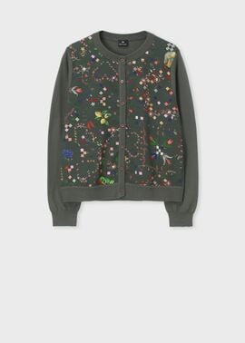 ウィメンズ "Keepsake" プリントコンビ カーディガン