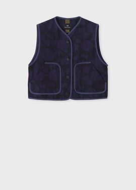 ウィメンズ "Perforated Floral" ジャカード ベスト