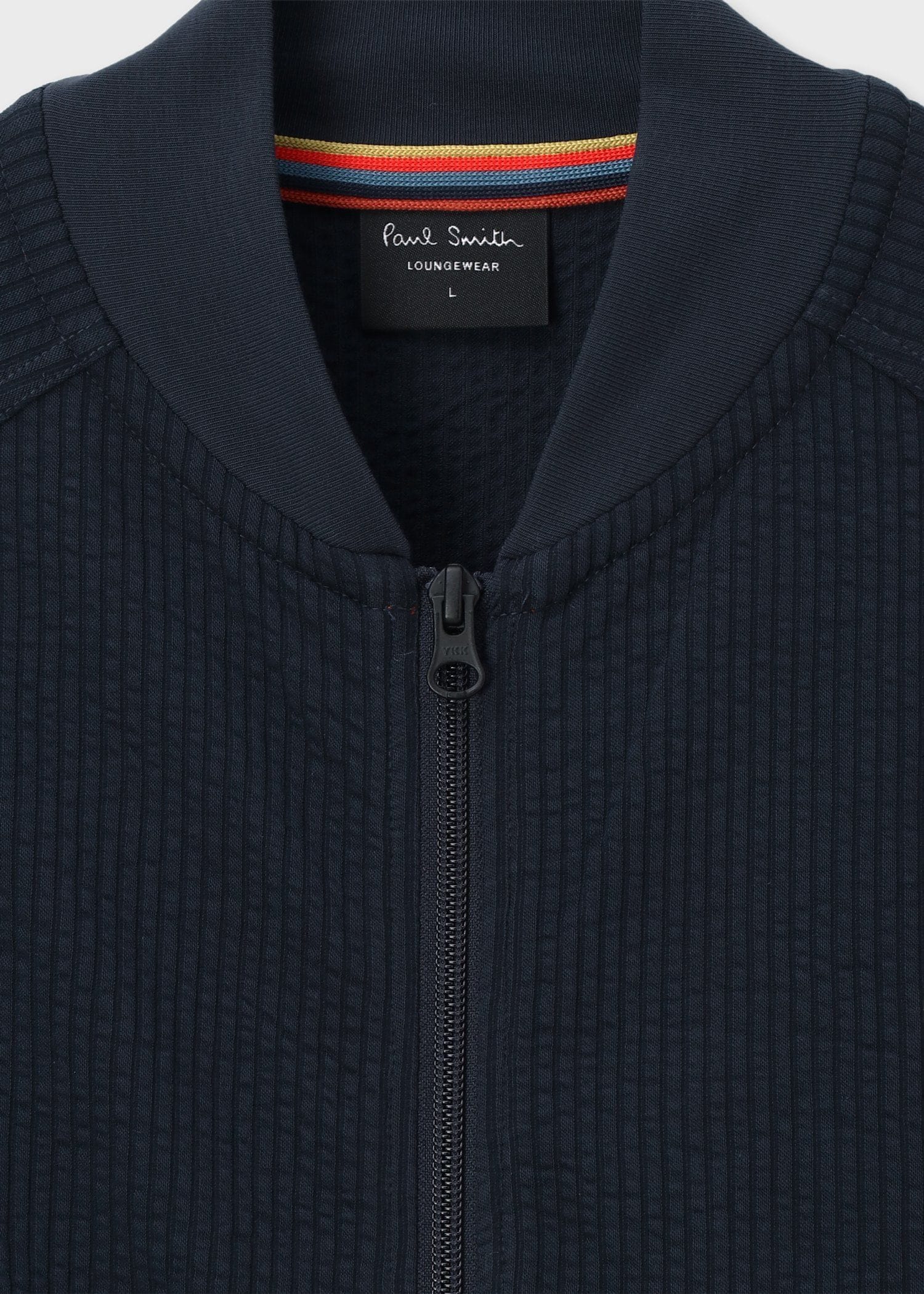 ニットサッカー ジップアップブルゾン