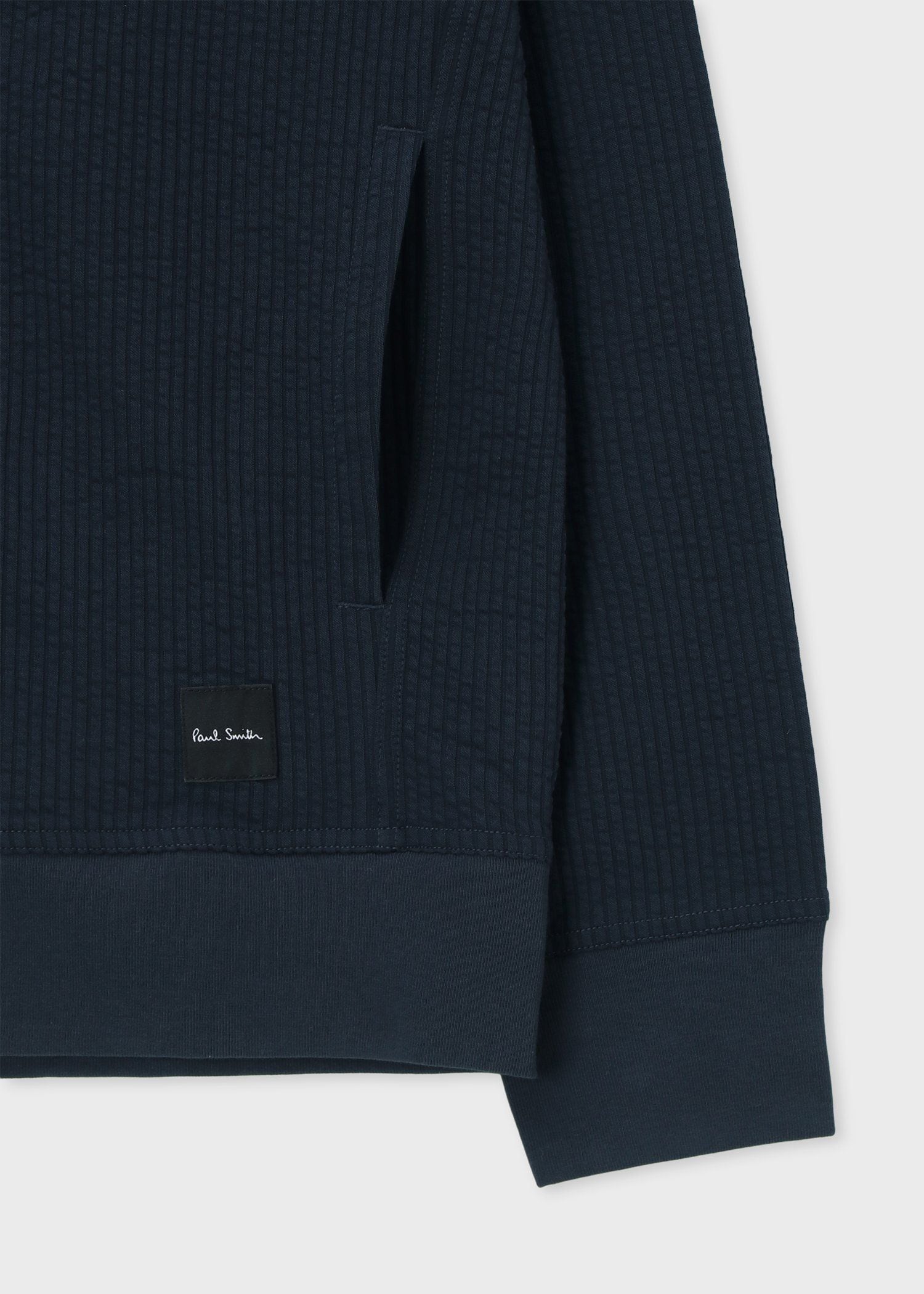 ニットサッカー ジップアップブルゾン