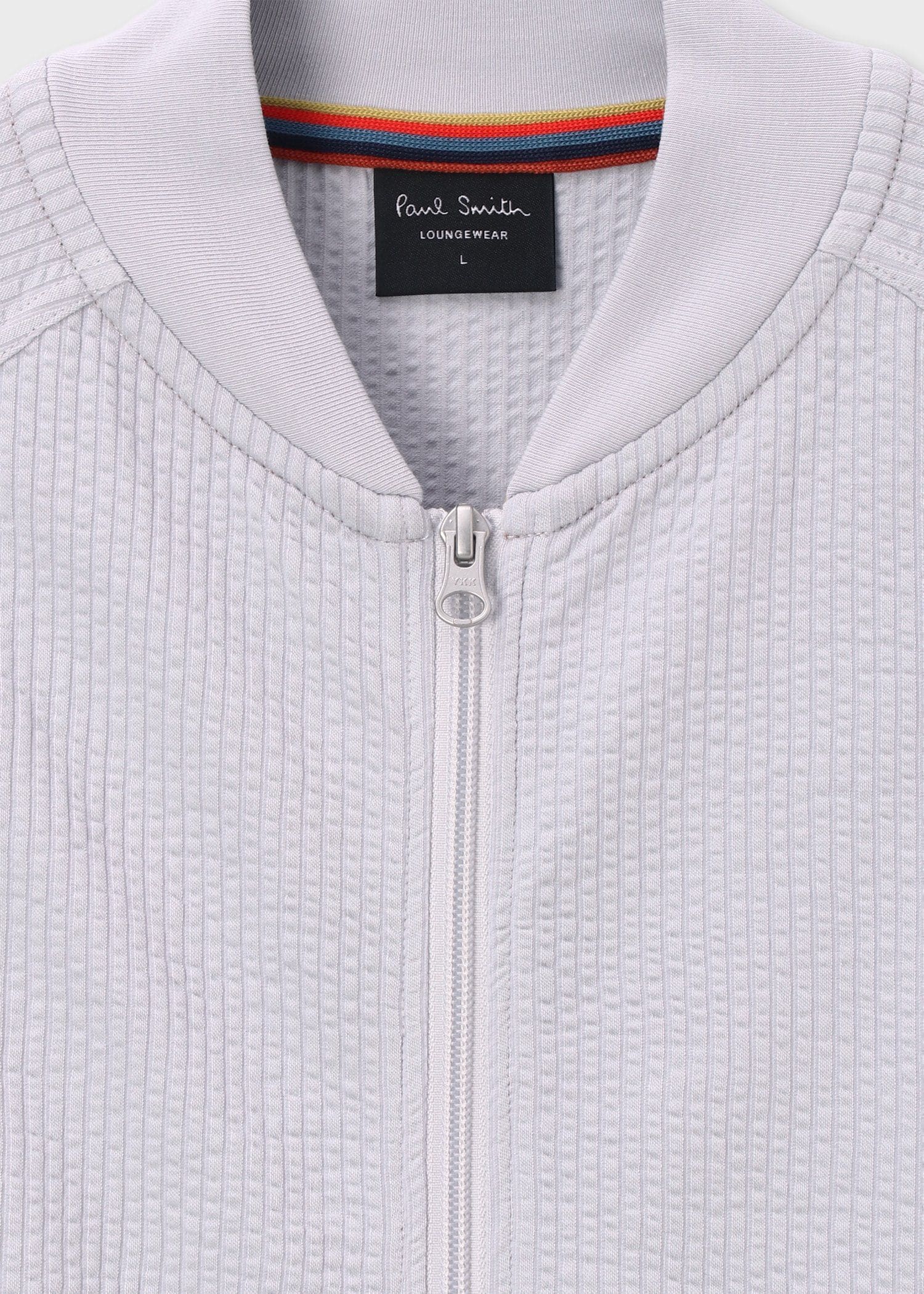 ニットサッカー ジップアップブルゾン