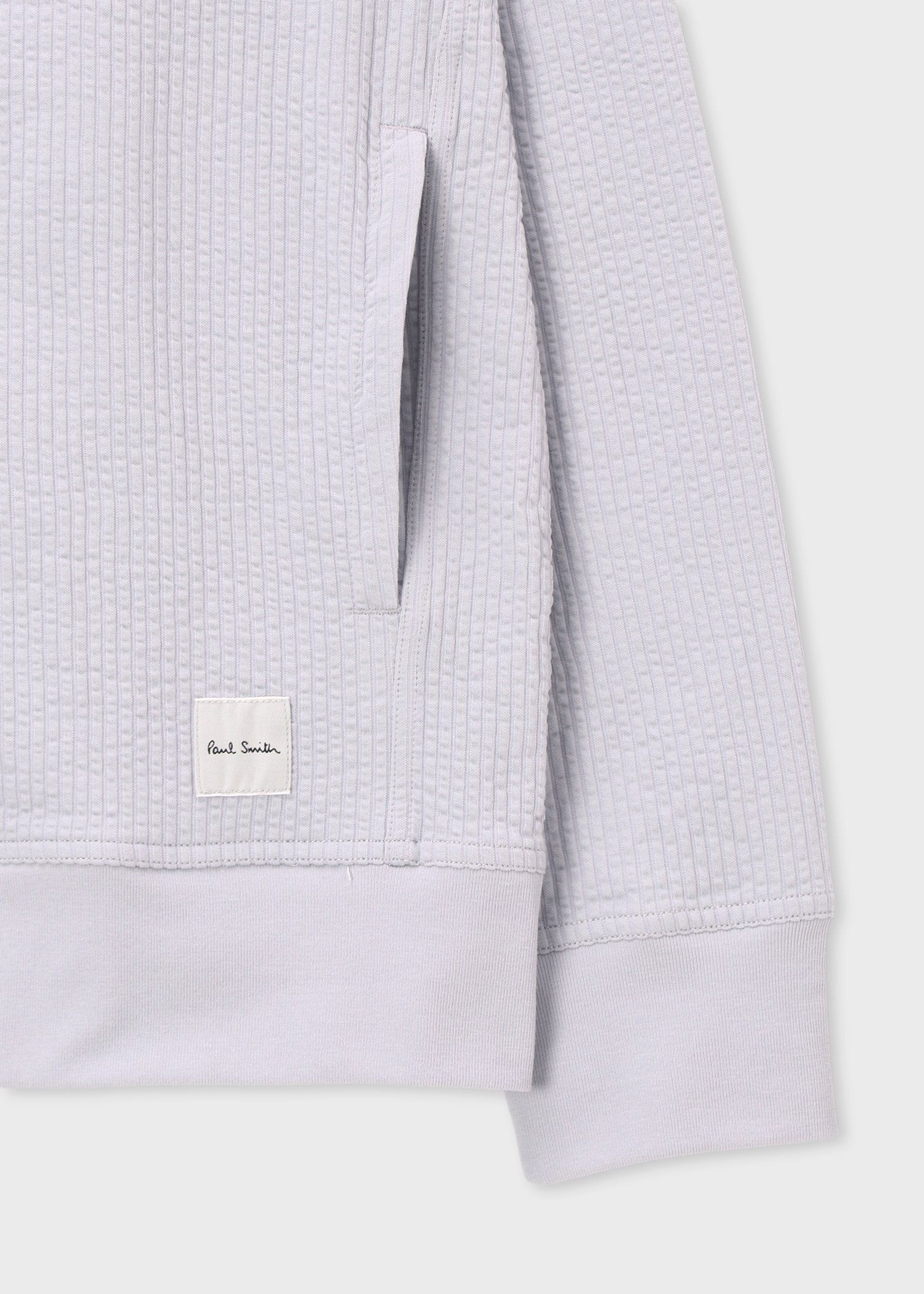 ニットサッカー ジップアップブルゾン