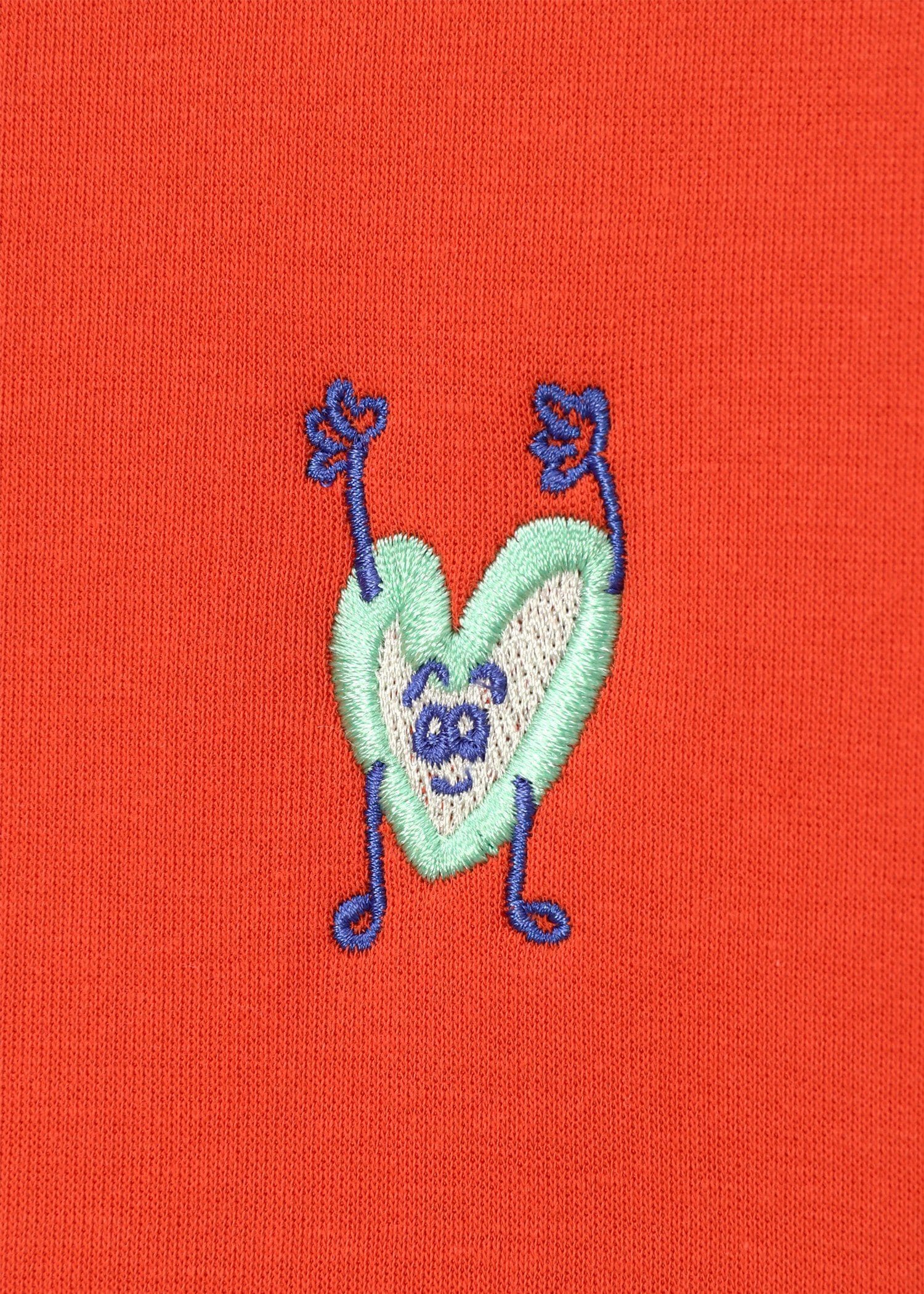 “Heart Embroidery” ダンボール ロングスリーブTシャツ