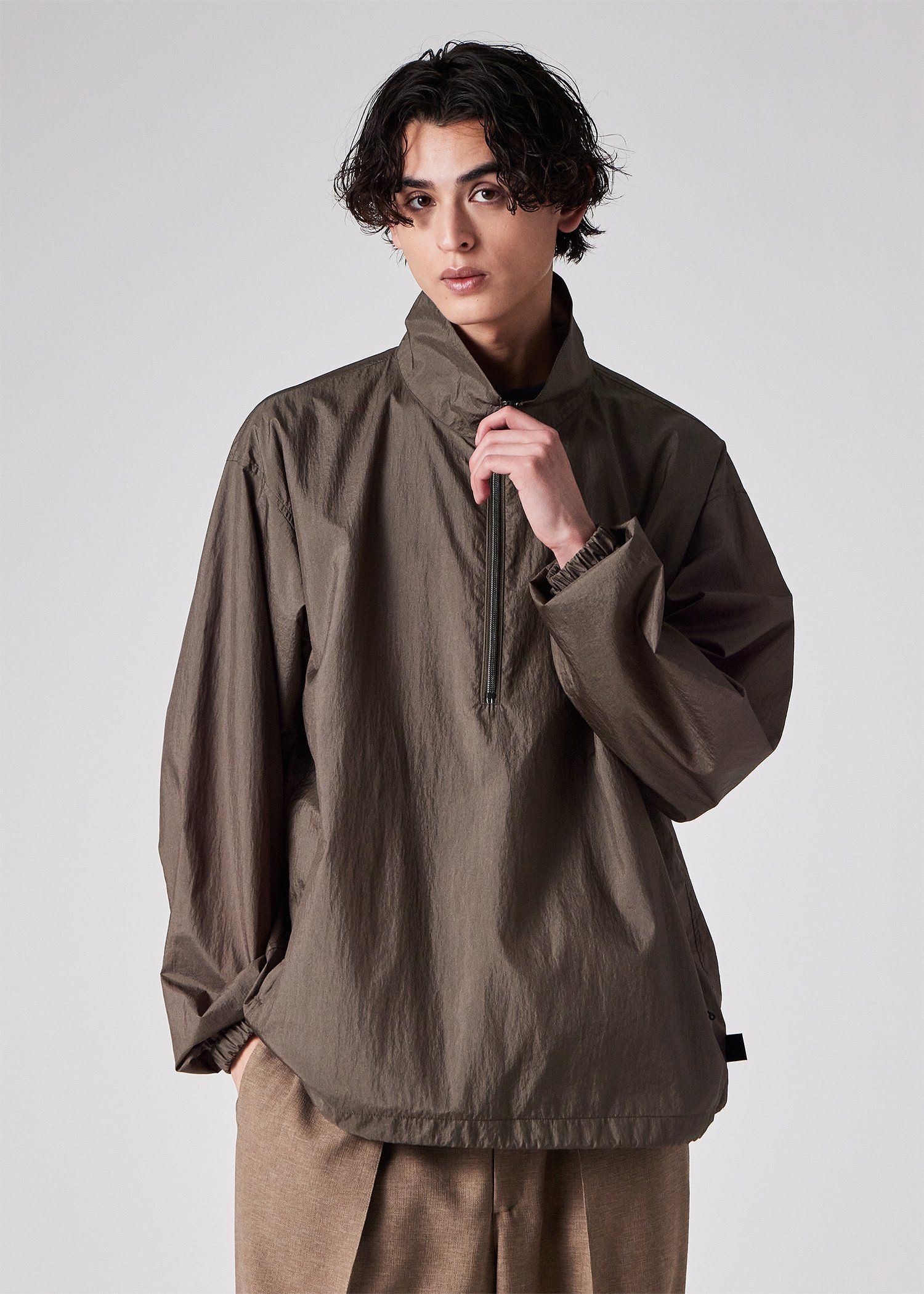 PERTEX（R） ハーフジップ スタンドブルゾン