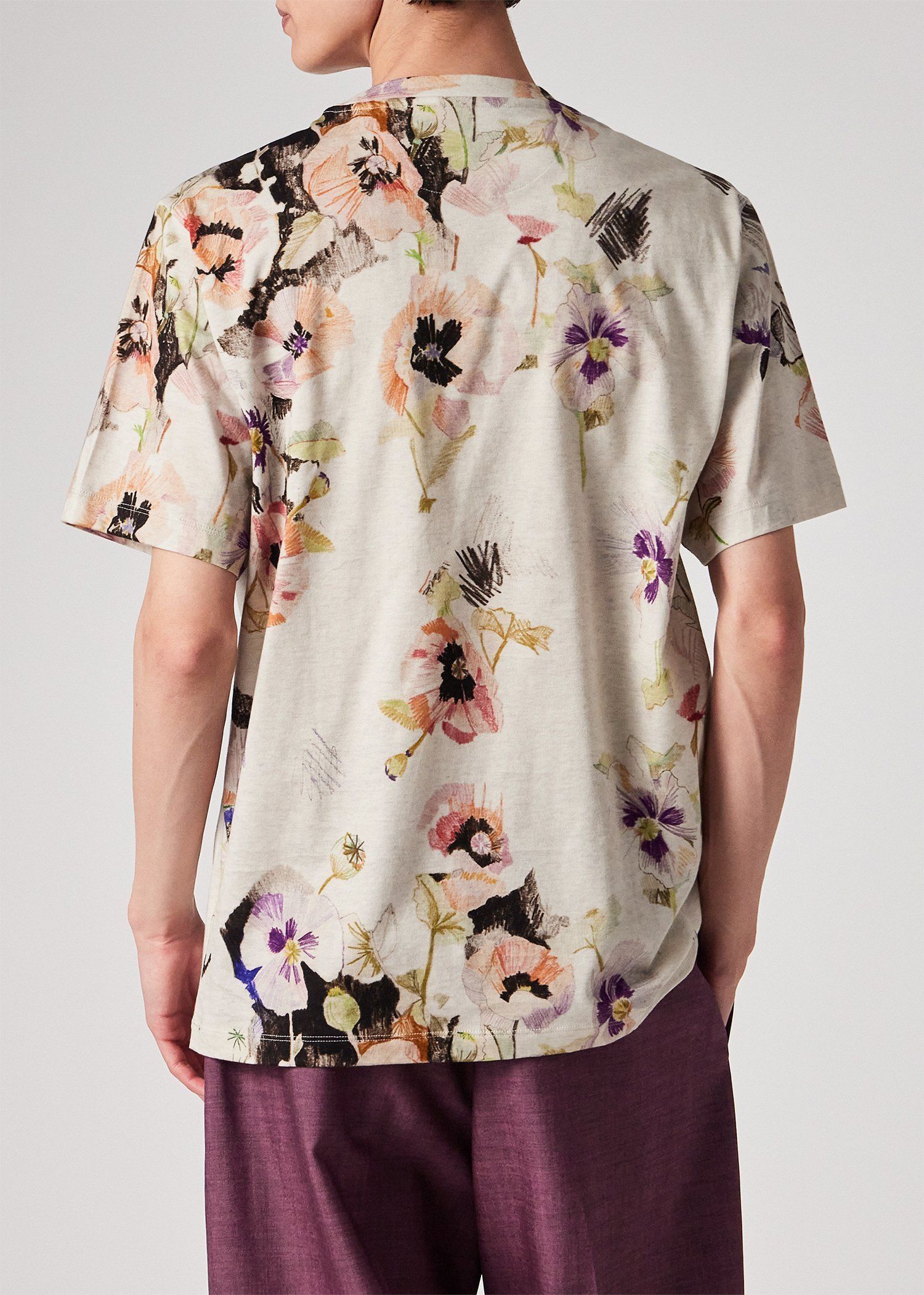 "Flower Collage" 半袖Tシャツ