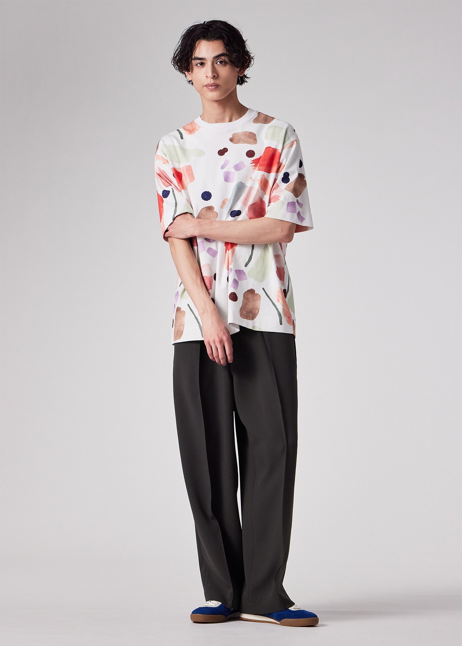 ライトドライテクスチャー バギーパンツ