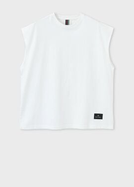ヴィンテージライク ノースリーブTシャツ（ホワイト） ｜ポール・スミス