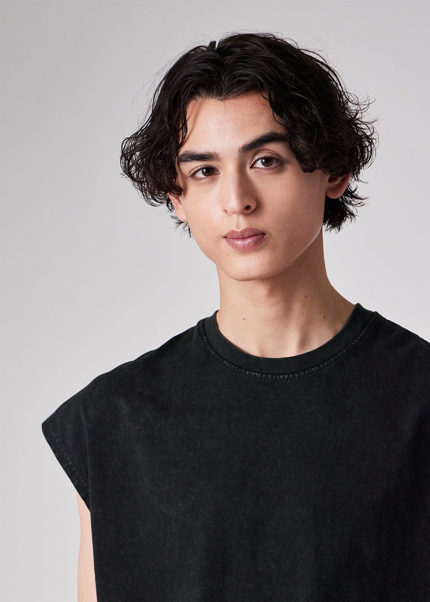 ヴィンテージライク ノースリーブＴシャツ