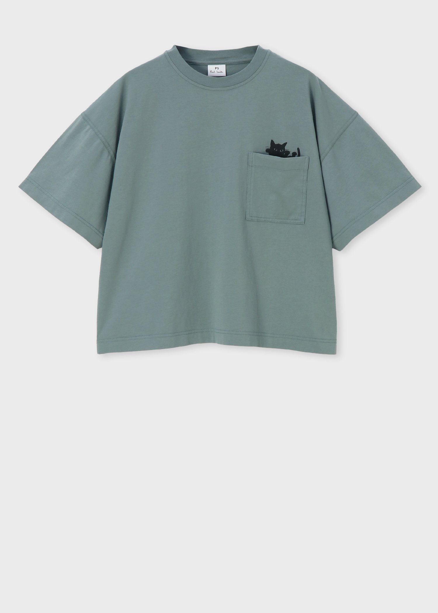 ウィメンズ キャットプリント 半袖Tシャツ