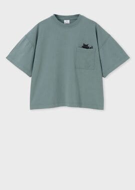 ウィメンズ キャットプリント 半袖Tシャツ