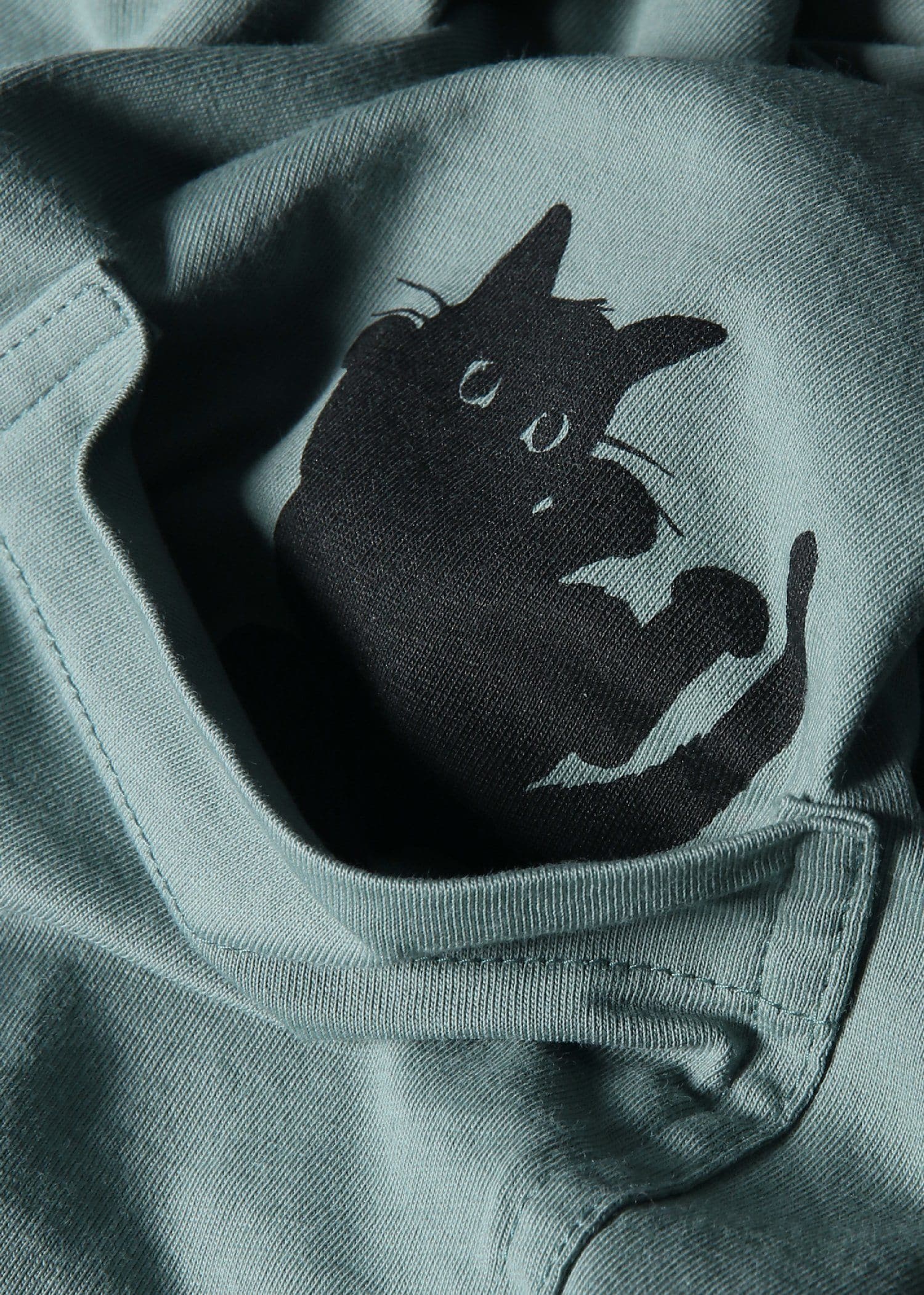 ウィメンズ キャットプリント 半袖Tシャツ