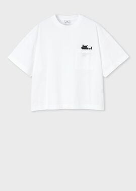 ウィメンズ キャットプリント 半袖Tシャツ