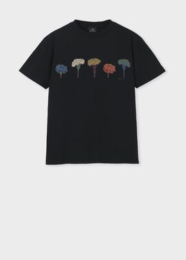 ウィメンズ ペインティングフラワー 半袖Tシャツ