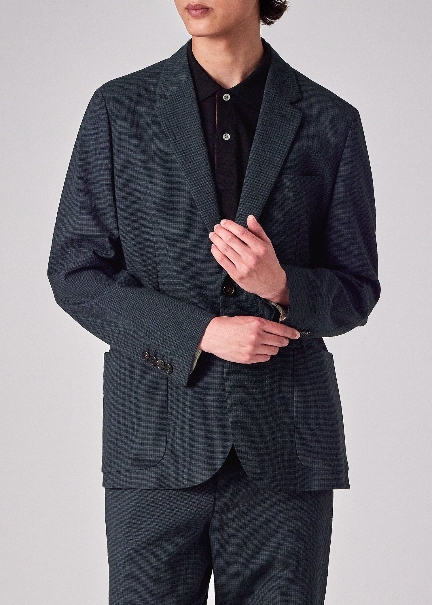 ウールシアサッカー シングル2B ジャケット