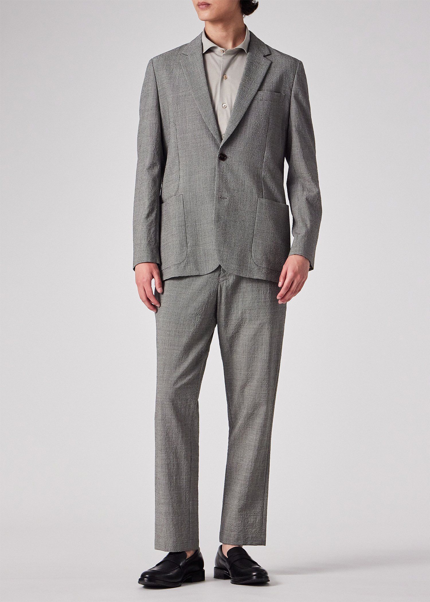 ウールシアサッカー シングル2B ジャケット