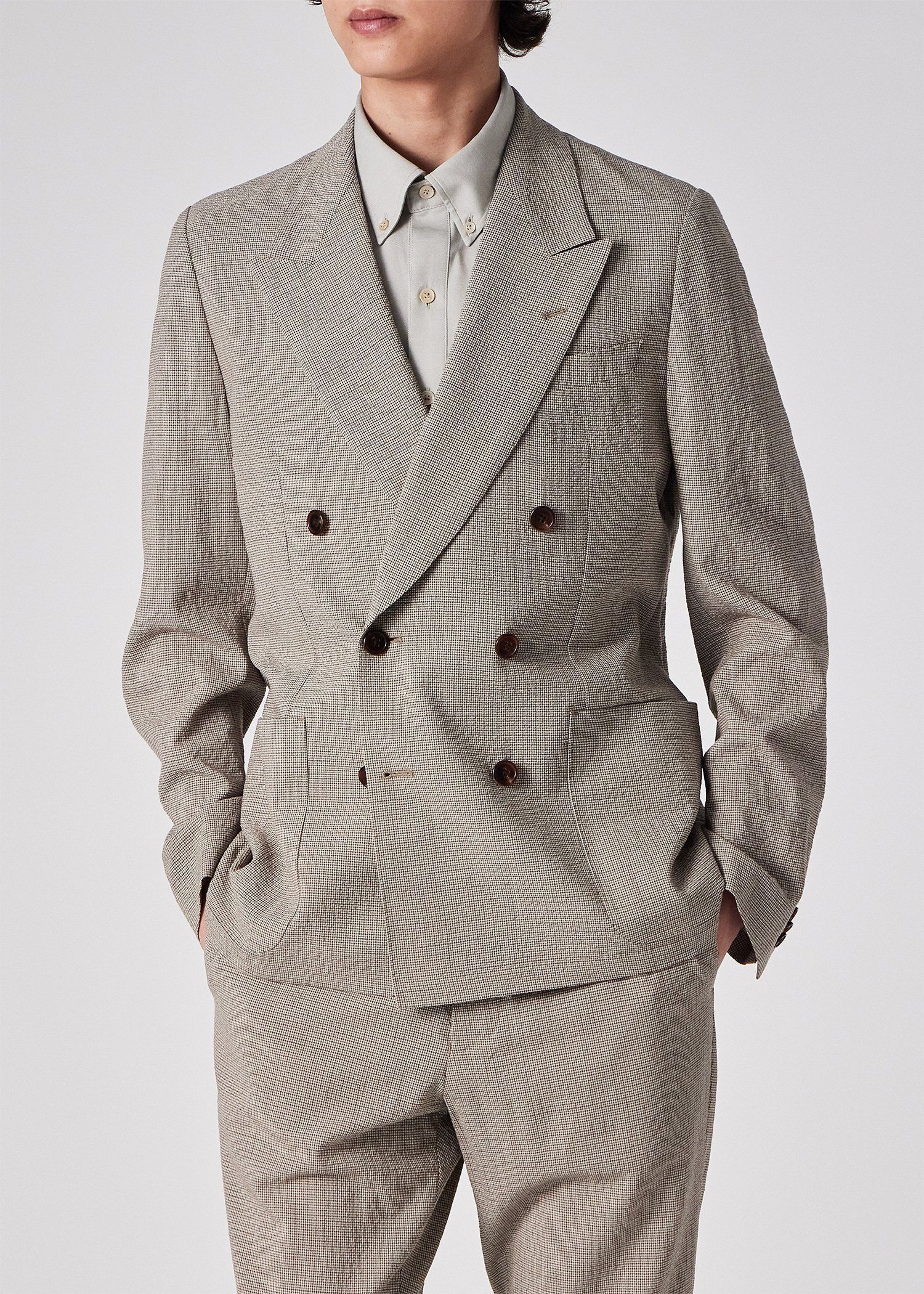 ウールシアサッカー ダブル6B ジャケット