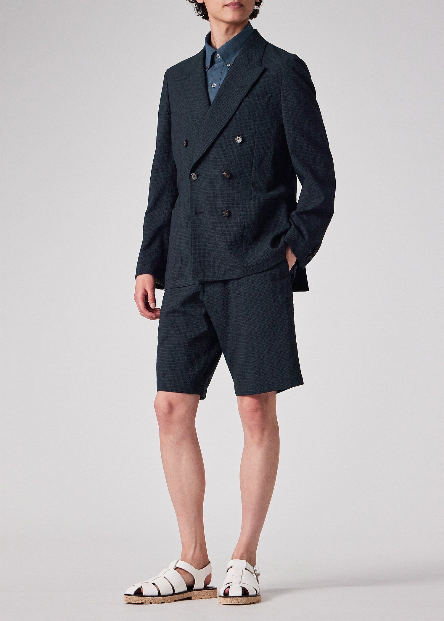 ウールシアサッカー ダブル6B ジャケット