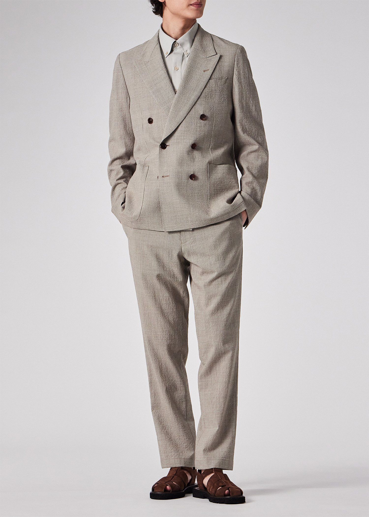 ウールシアサッカー ダブル6B ジャケット