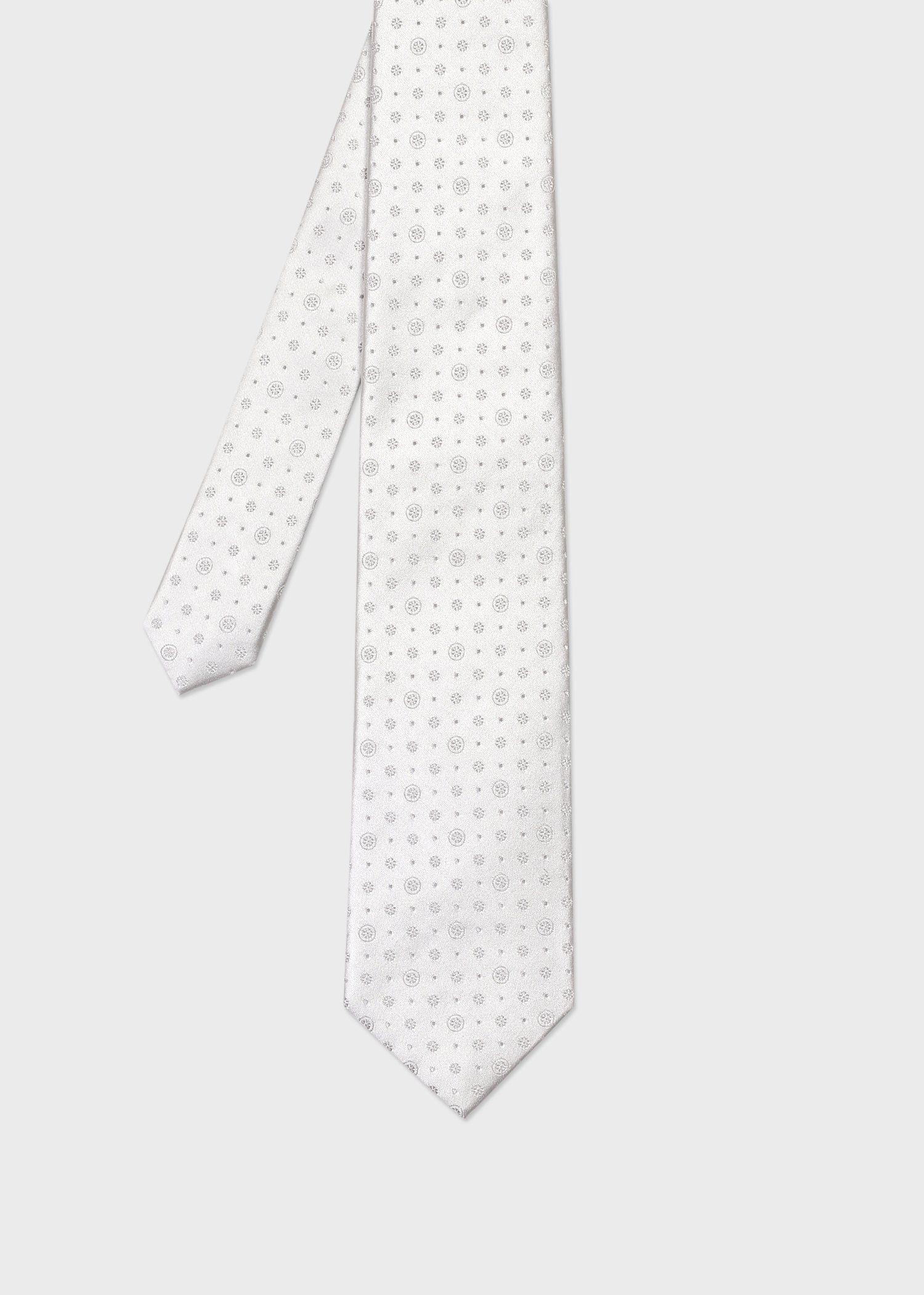 シルバーペイズリー タイ