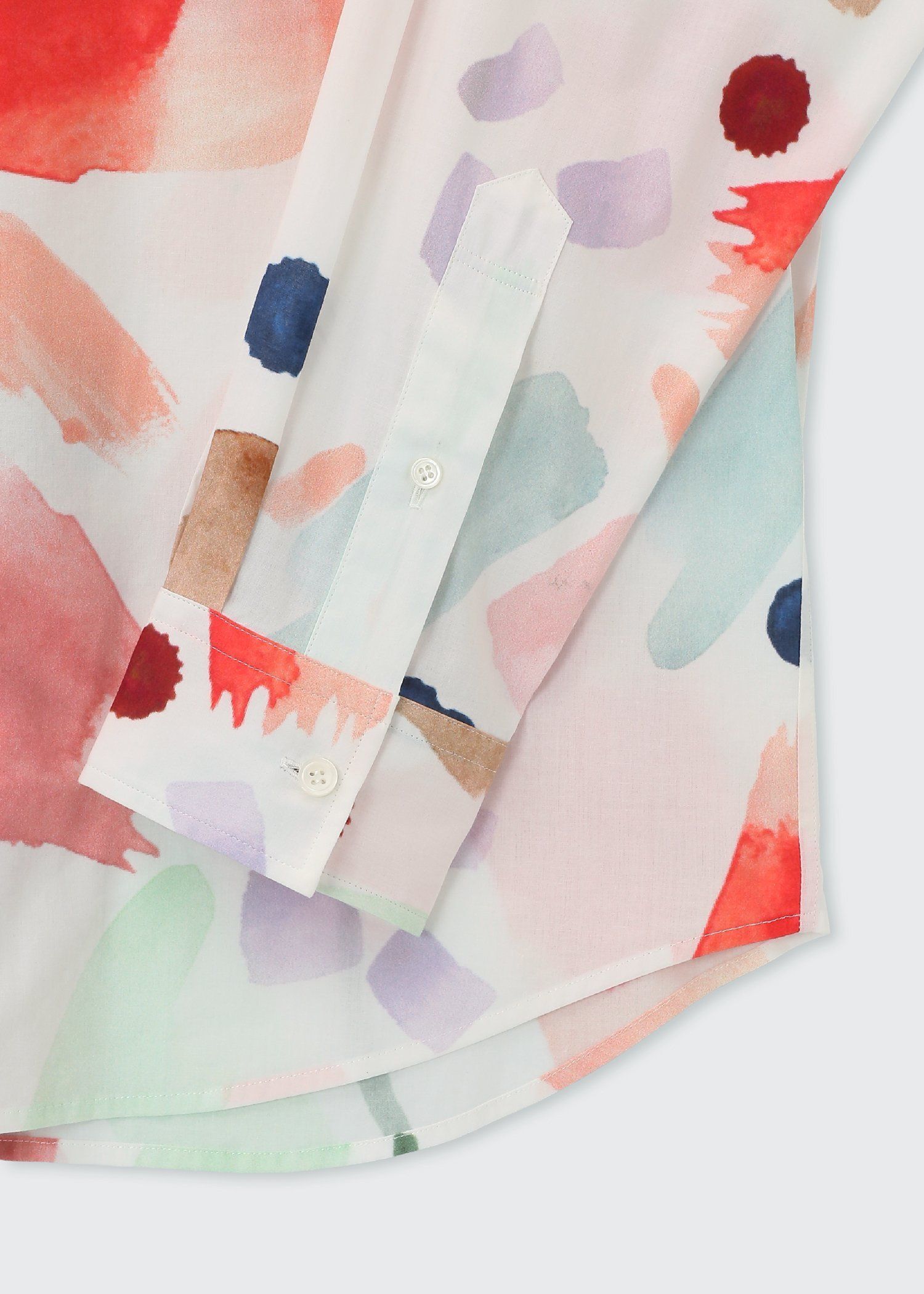 ニュアンスフローラル プリントシャツ