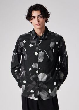 ニュアンスフローラル プリントシャツ