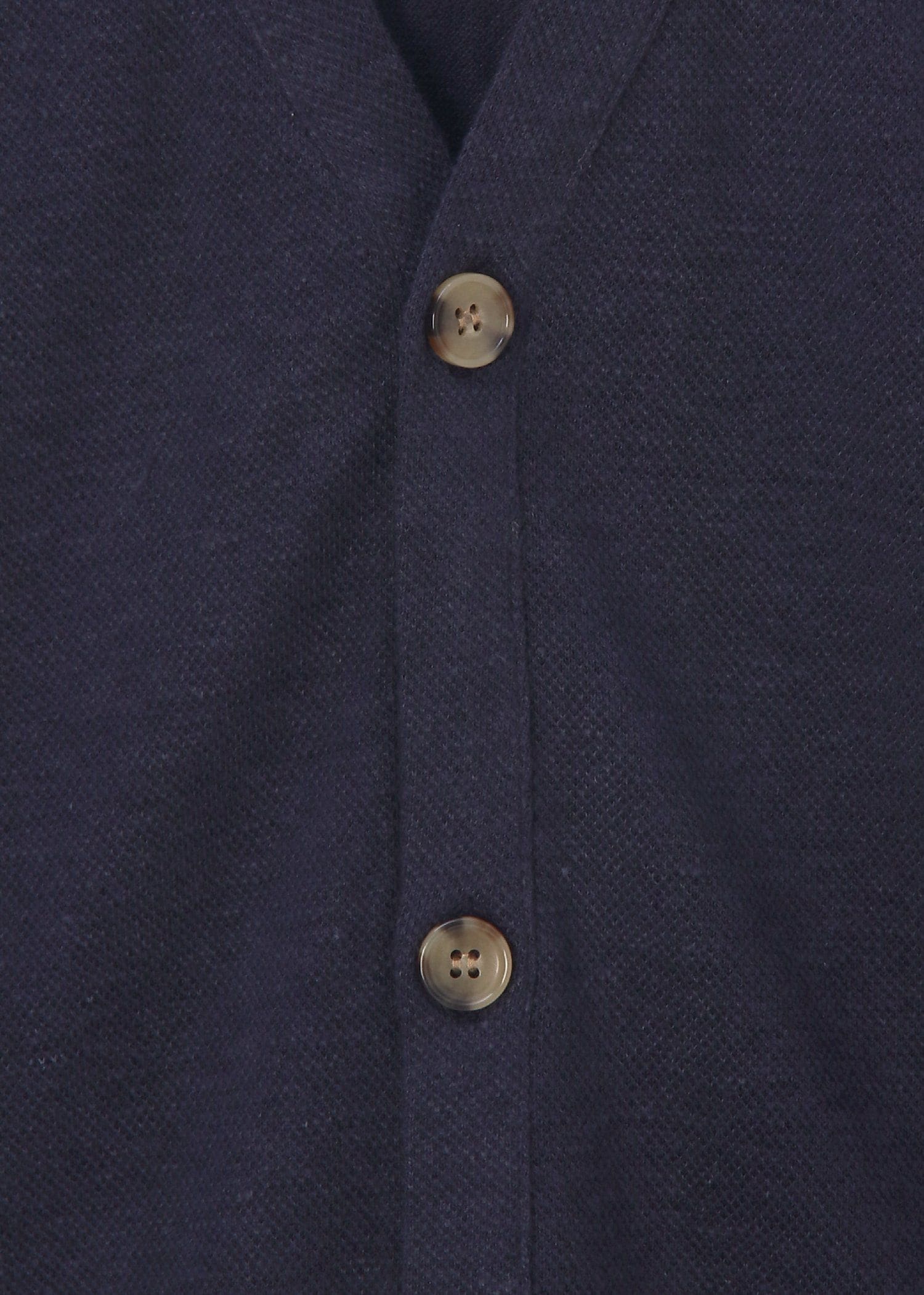 カラーリネン 鹿の子 カーディガン