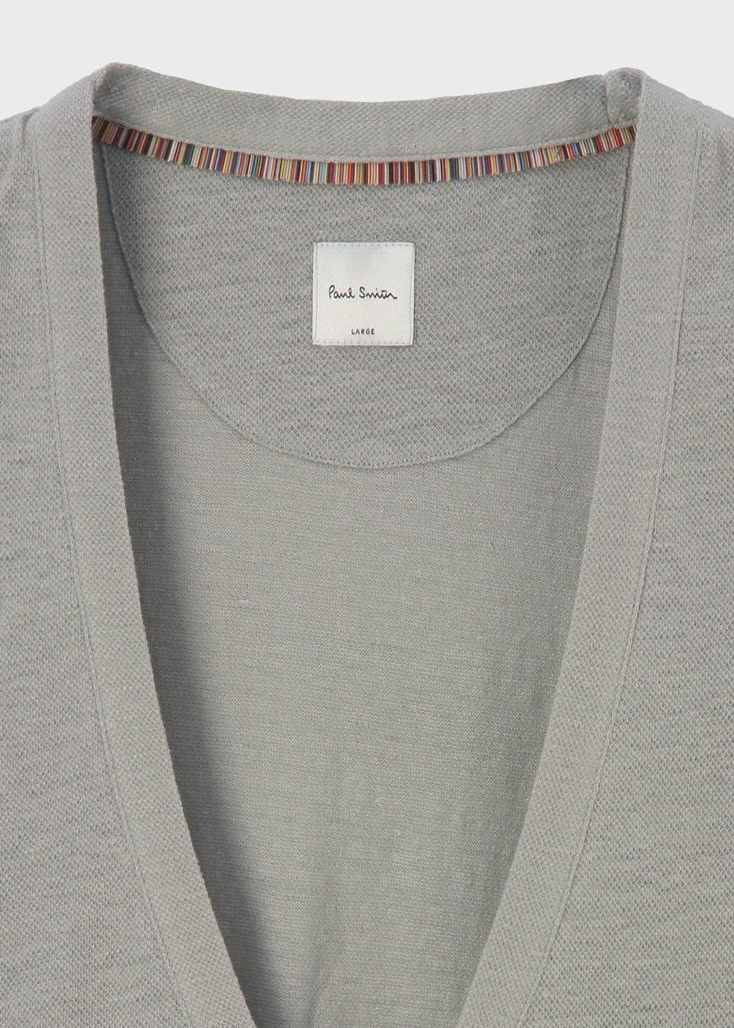 カラーリネン 鹿の子 カーディガン