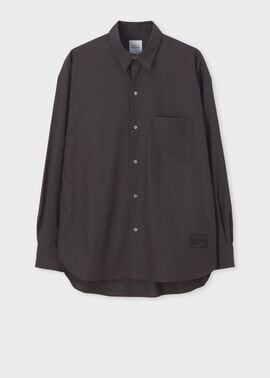 "Cropped Logo" オーバーシルエット シャツ