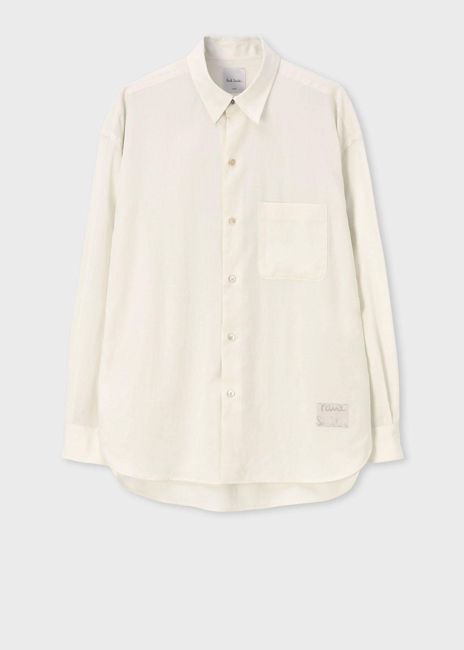 "Cropped Logo" オーバーシルエット シャツ