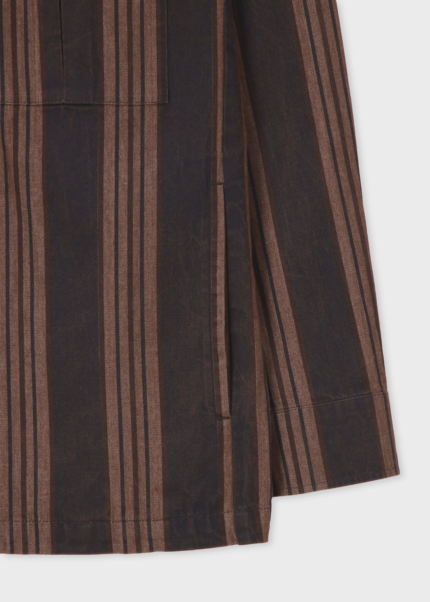 ボールドミックスストライプ シャツブルゾン