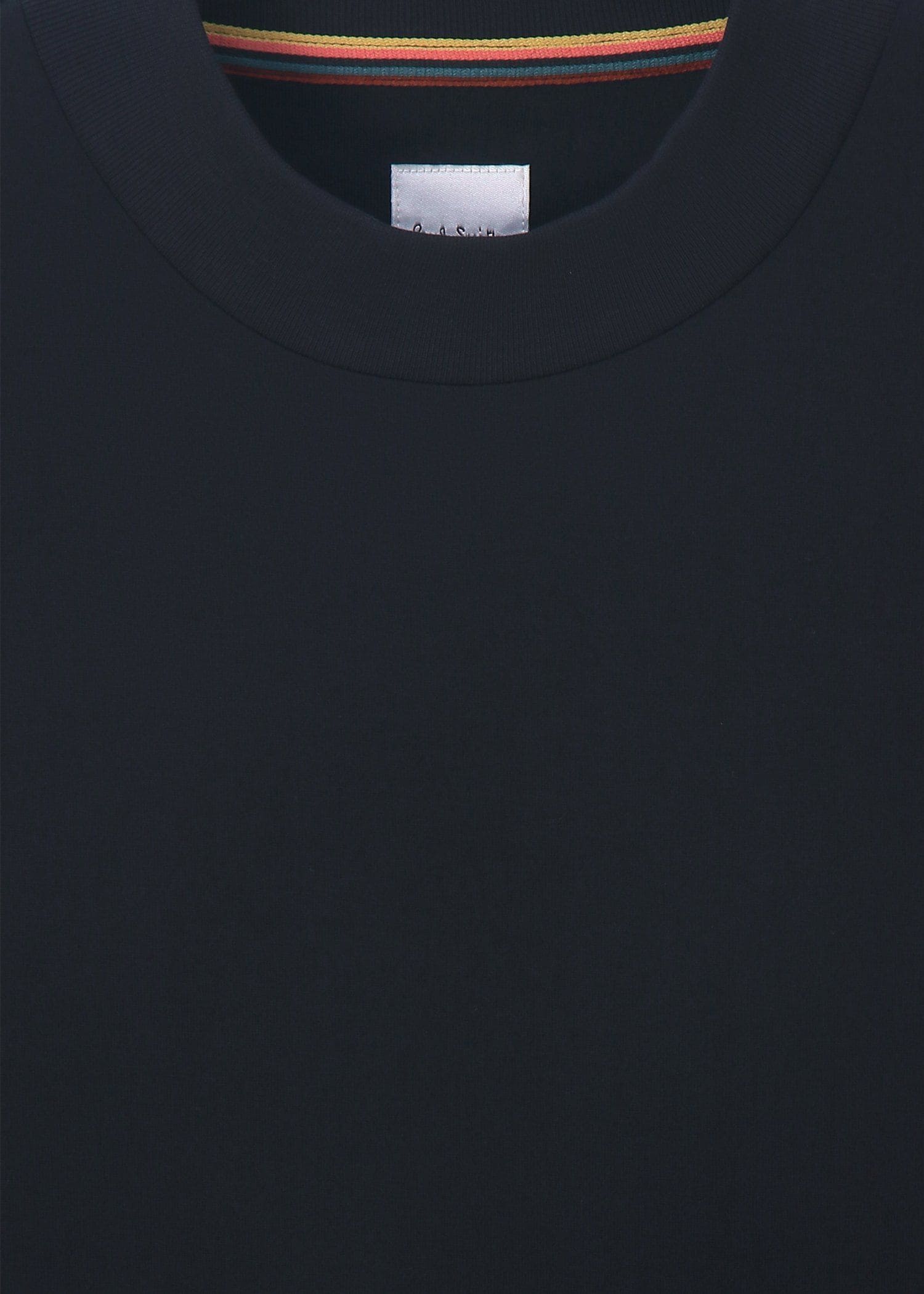 "Cropped Logo" モックネック 半袖Tシャツ